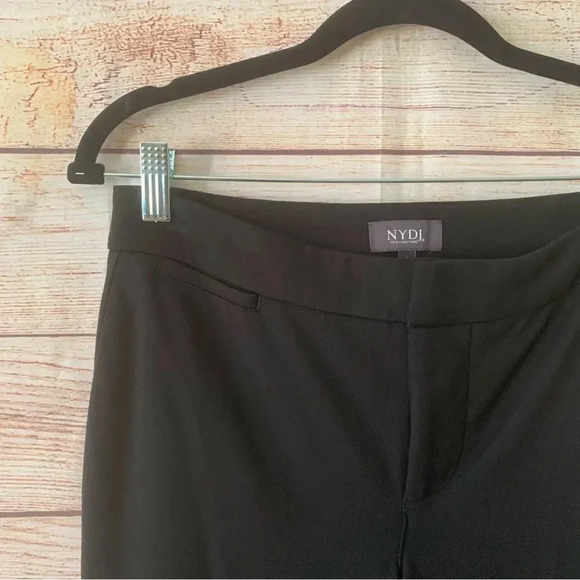 Not Your Daughter Jeans Ponte Knit Slim Trouser Pants Size 4 Black Straight Leg - Picture 4 of 14